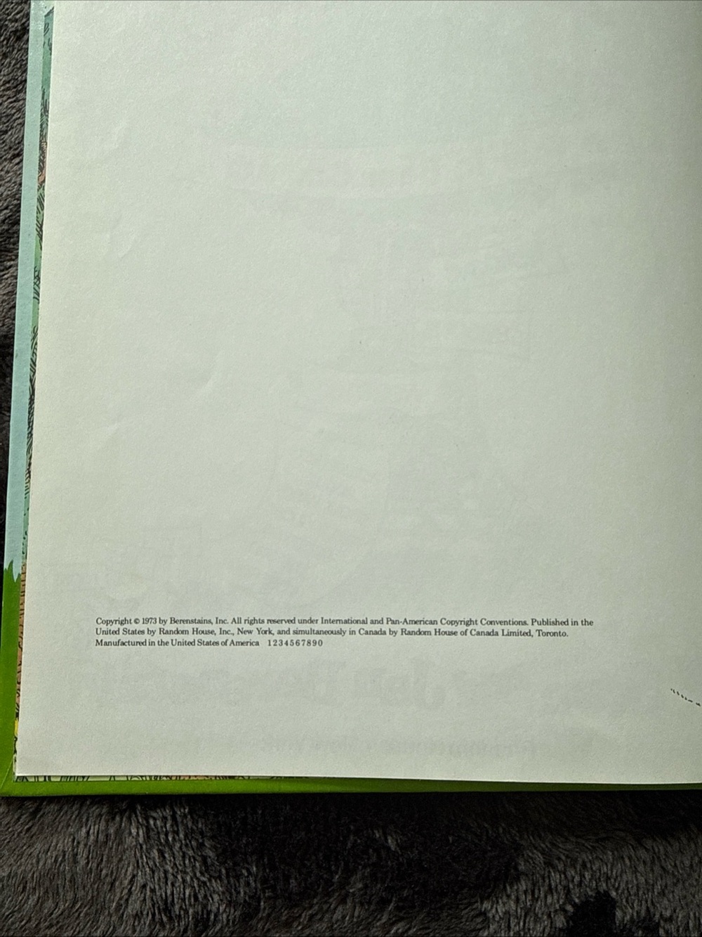 Vintage The Berenstain Bears' Almanac - Light Blue Hardcover 1973 print - Picture 3 of 4